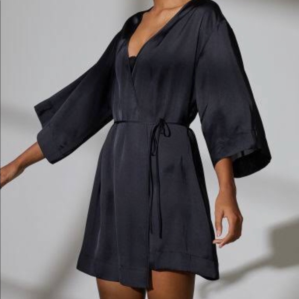 Satin robe